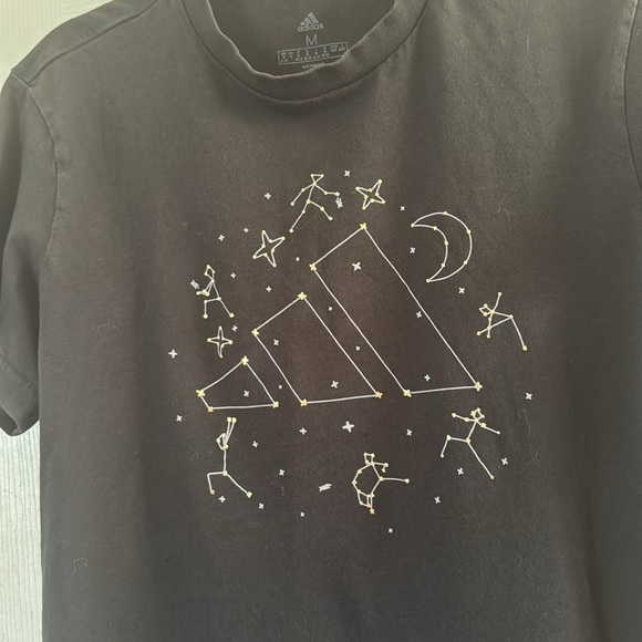 Adidas Black Constellation Tee size Medium Unisex size Medium - Picture 3 of 7